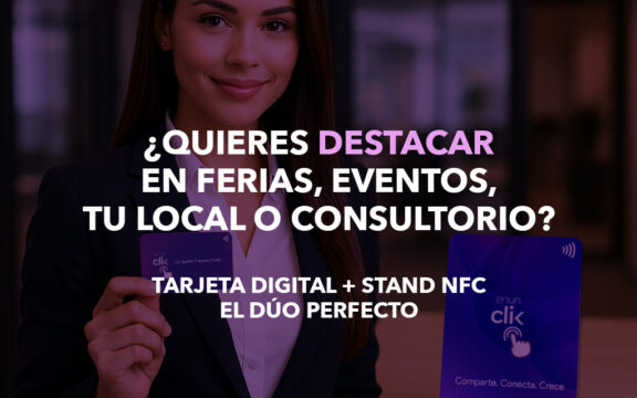 tarjeta digital stand nfc enunclik