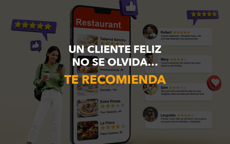 Un cliente feliz no se olvida te recomienda calificard