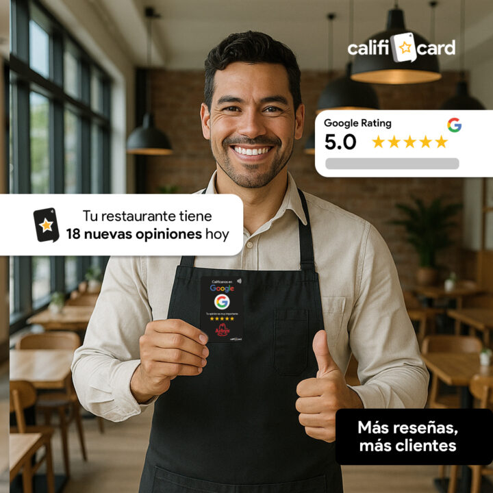 Cómo aumentar las reseñas de Google de un restaurante, calificard